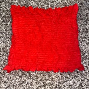 Red tube top